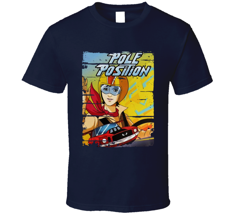 Pole Position Classic Cartoon Worn Look Animated Tv Series T Shirt Pole Position Classic Cartoon Worn Look Animated Tv Series T Shirt