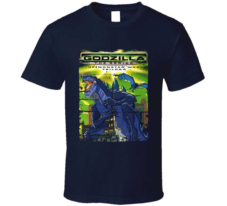 Godzilla The Series Cartoon Worn Look Animated Tv Series T Shirt Godzilla The Series Cartoon Worn Look Animated Tv Series T Shirt