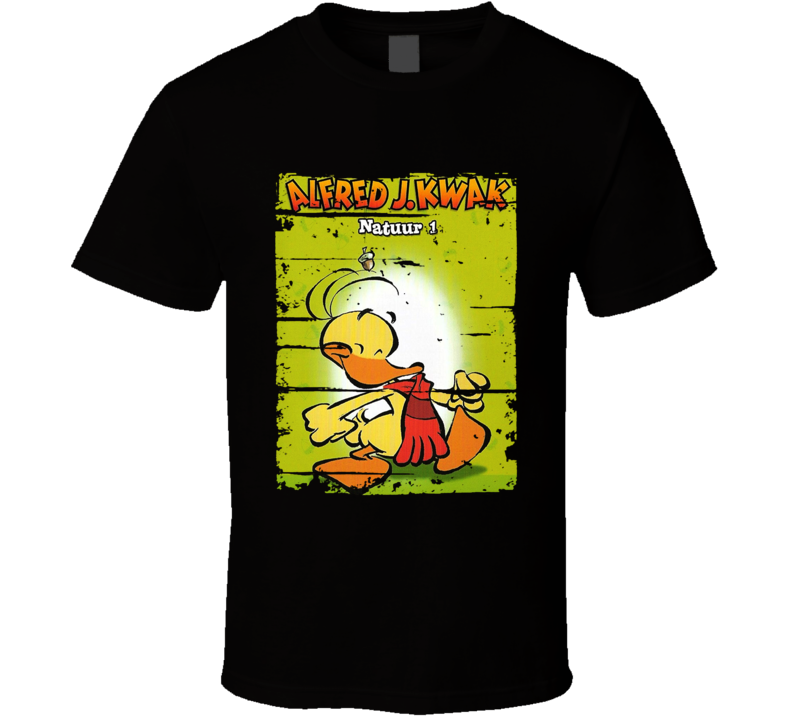 Alfred J Kwak Classic Cartoon Worn Look Animated Tv Series T Shirt