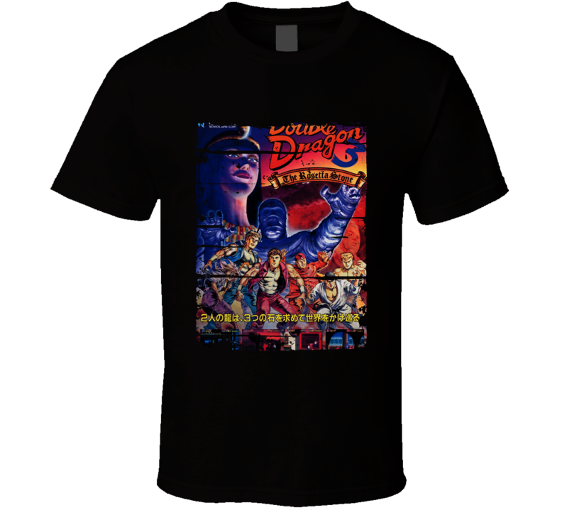 Double Dragon Classic Cartoon Worn Look Animated Tv Series T Shirt Double Dragon Classic Cartoon Worn Look Animated Tv Series T Shirt