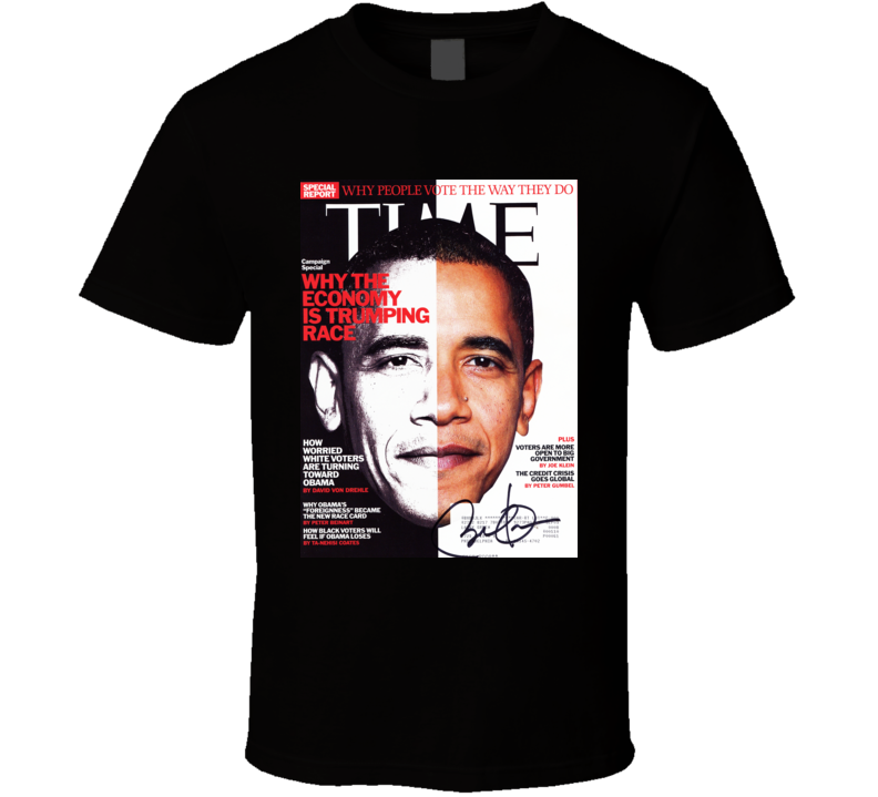 Barack Obama Signature Us President Celebrity Autographed T Shirt