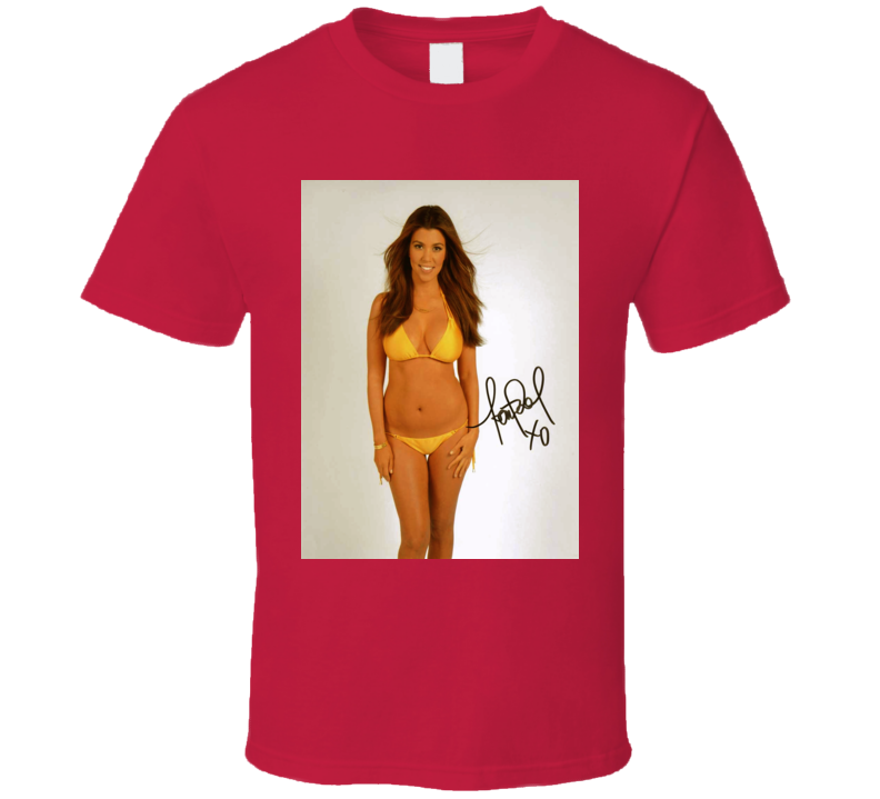 Kourtney Kardashian Signature Trending Celebrity Autographed T Shirt