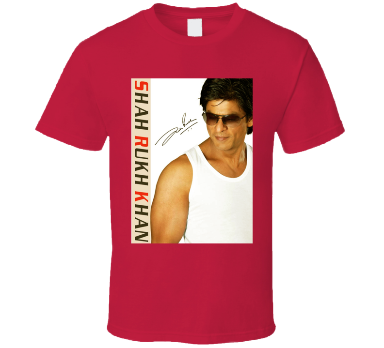 Shah Rukh Khan Signature Trending Celebrity Autographed T Shirt Shah Rukh Khan Signature Trending Celebrity Autographed T Shirt