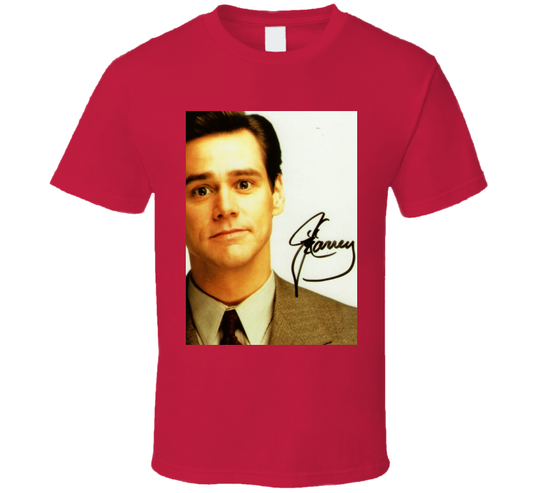 Jim Carrey Signature Trending Celebrity Autographed T Shirt