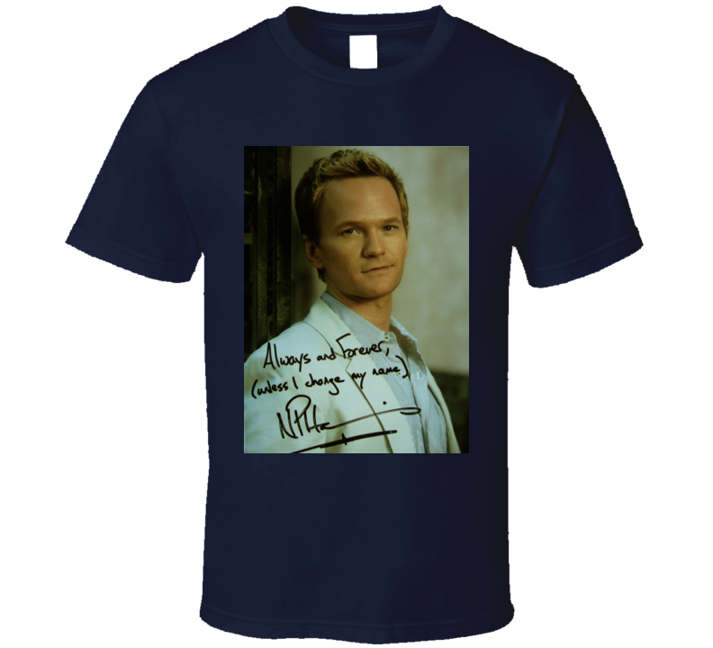 Neil Patrick Harris Signature Trending Celebrity Autographed T Shirt Neil Patrick Harris Signature Trending Celebrity Autographed T Shirt