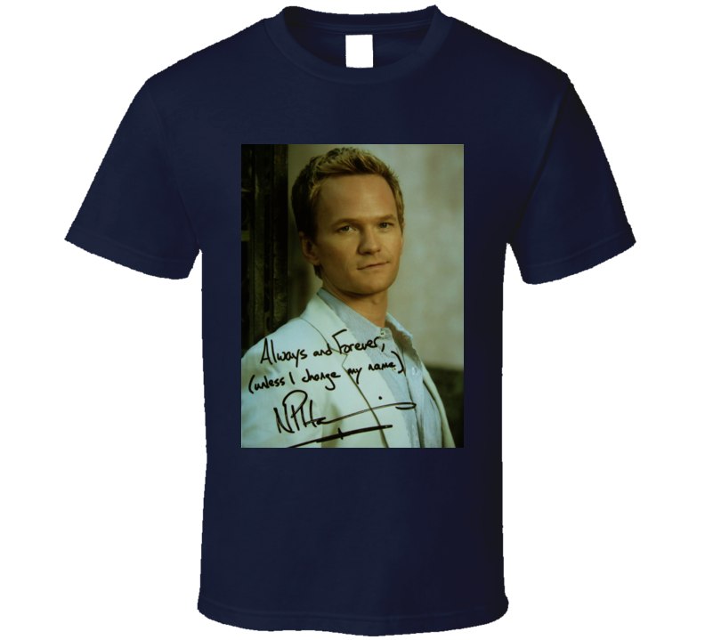 Neil Patrick Harris Signature Trending Celebrity Autographed T Shirt