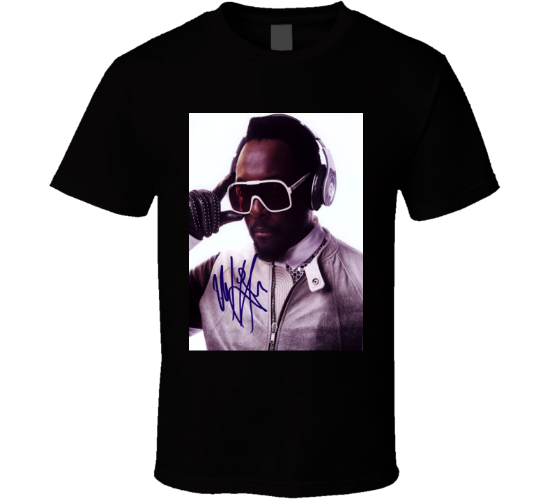 Will.i.am Signature Trending Celebrity Autographed T Shirt