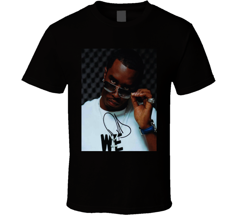 Sean Combs Signature Trending Celebrity Autographed T Shirt Sean Combs Signature Trending Celebrity Autographed T Shirt