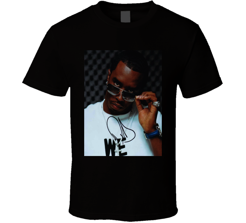 Sean Combs Signature Trending Celebrity Autographed T Shirt