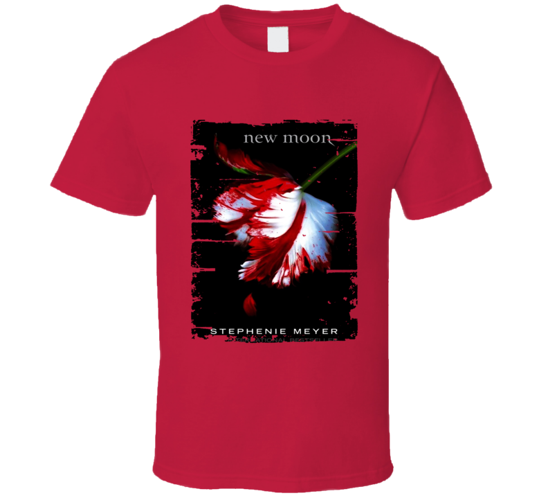 New Moon Book Lover Worn Look Awesome Literary T Shirt New Moon Book Lover Worn Look Awesome Literary T Shirt