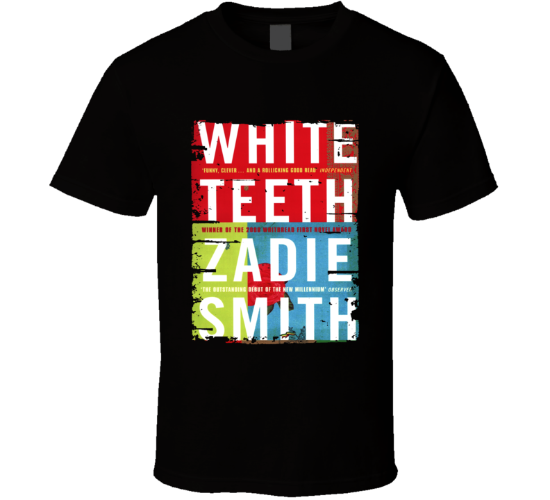 White Teeth Book Lover Worn Look Awesome Literary T Shirt