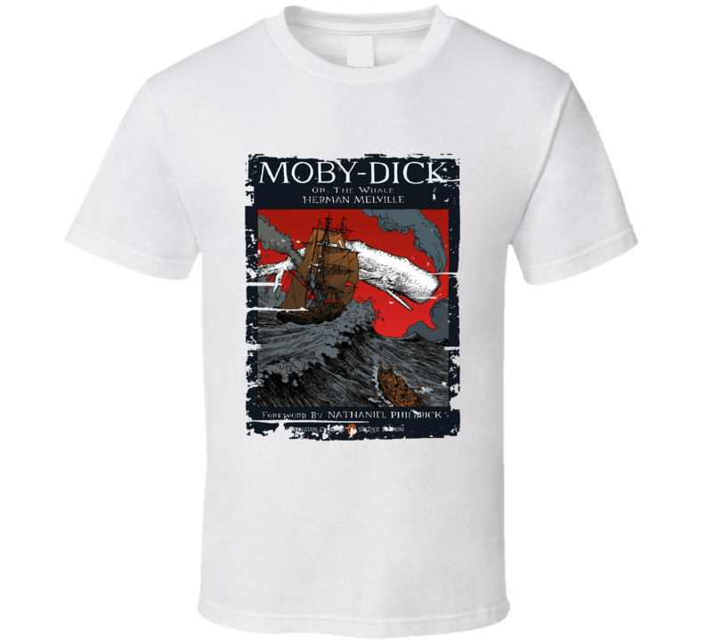 Moby Dick Book Lover Worn Look Awesome Literary T Shirt