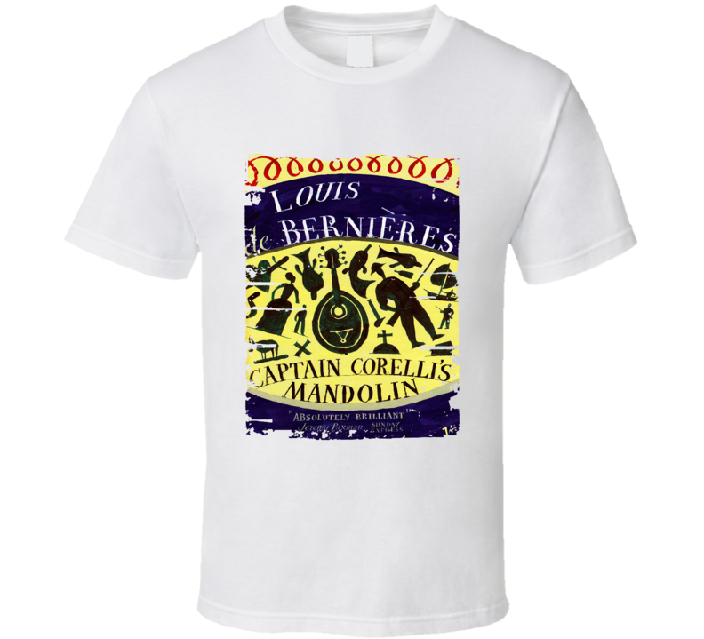 Captain Corelli's Mandolin Book Worn Look Awesome Literary T Shirt