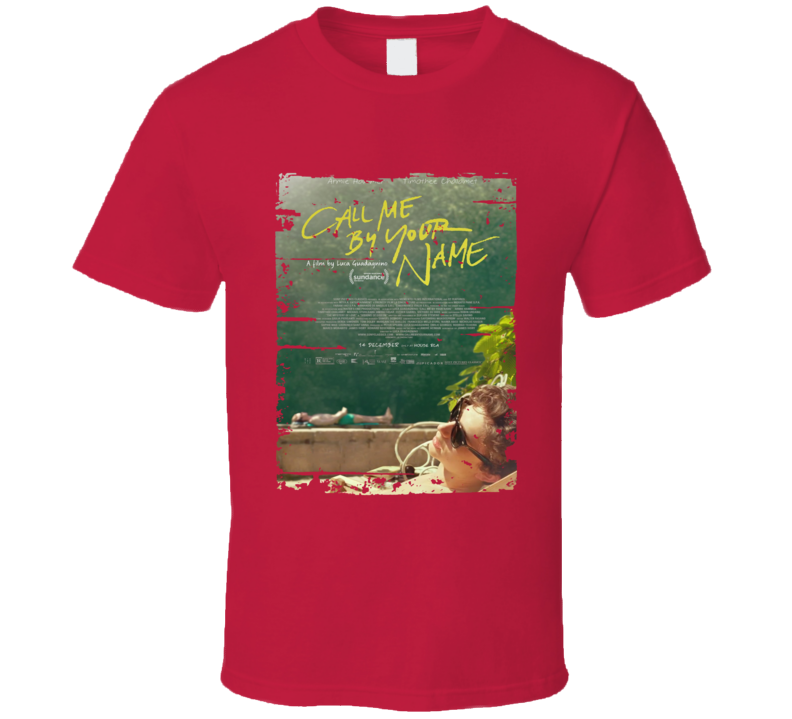 Call Me By Your Name Poster Cool Film Worn Look Movie Fan T Shirt