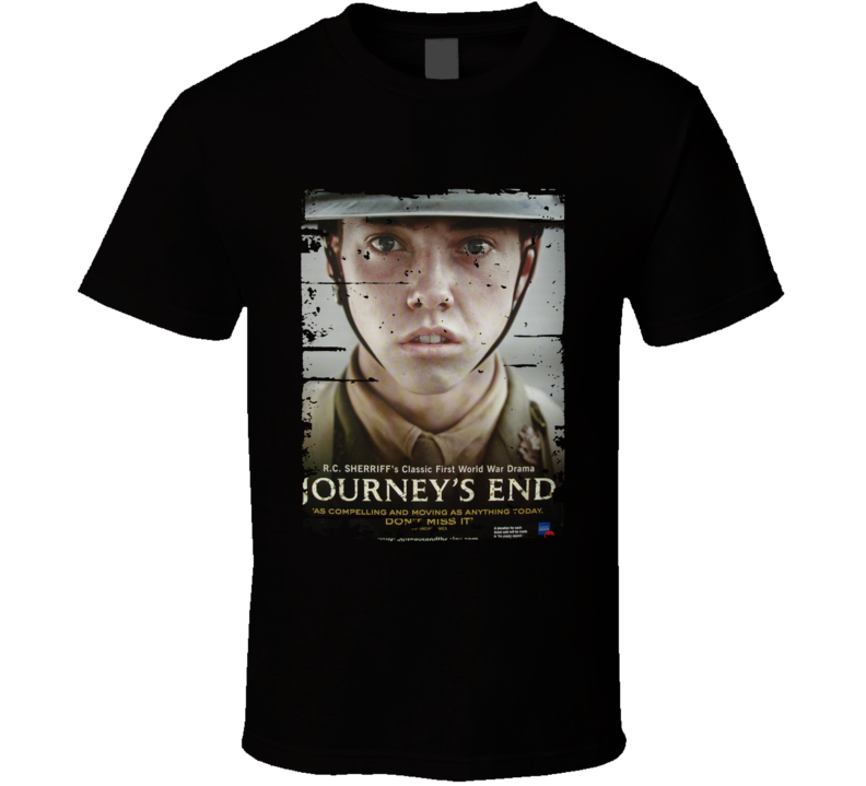 Journey's End Poster Cool Film Worn Look Movie Fan T Shirt Journey's End Poster Cool Film Worn Look Movie Fan T Shirt
