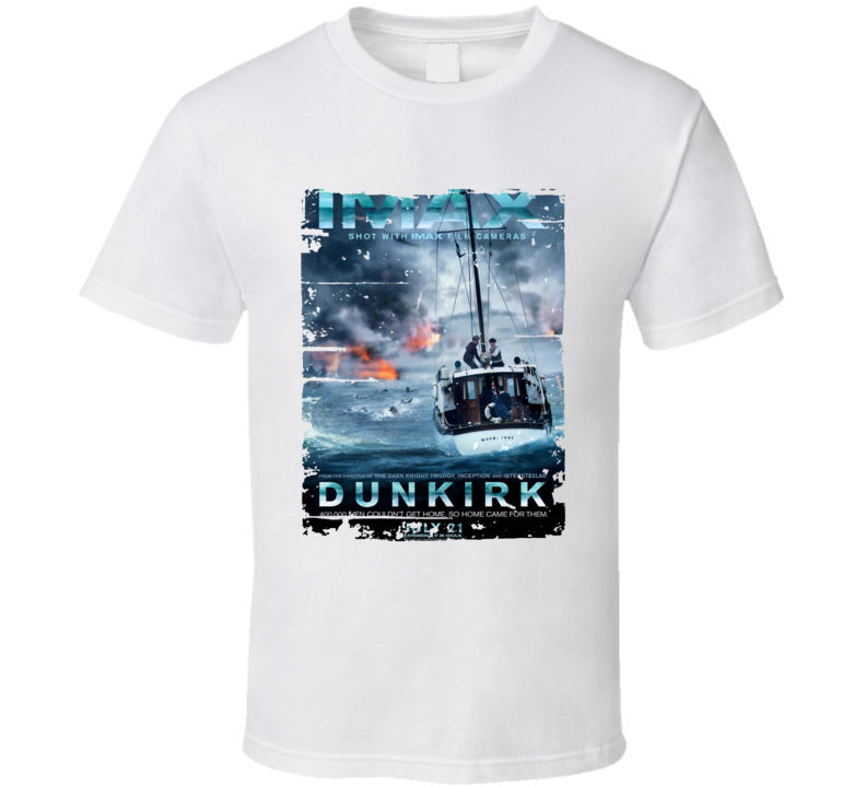 Dunkirk Poster Cool Film Worn Look Movie Fan T Shirt