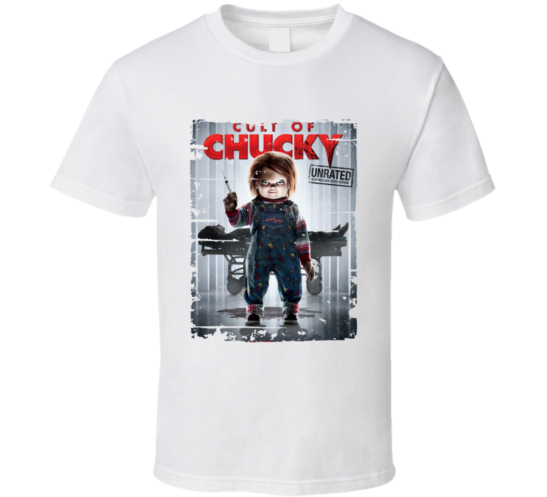 Cult Of Chucky Poster Cool Film Worn Look Movie Fan T Shirt