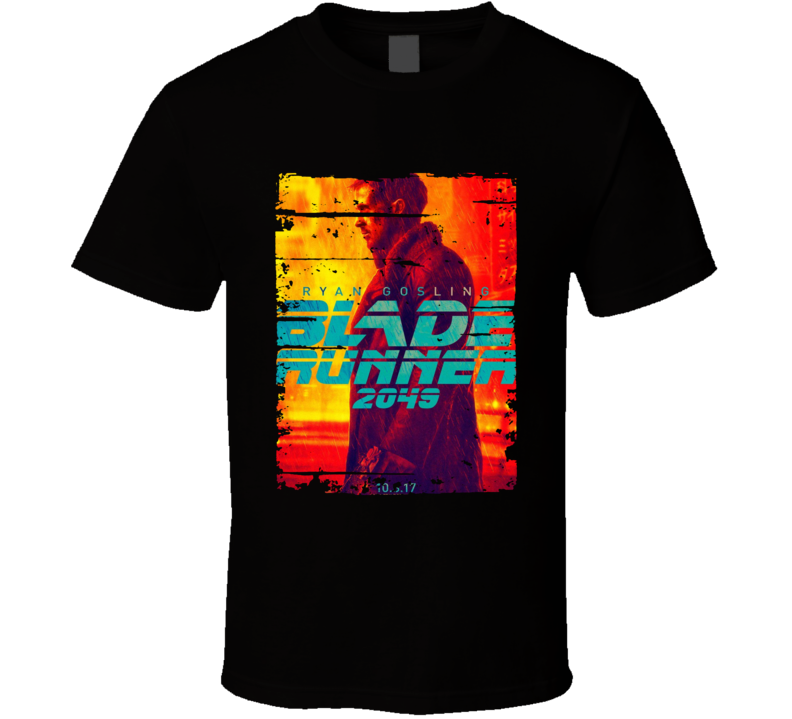 Blade Runner 2049 Poster Cool Film Worn Look Movie Fan T Shirt Blade Runner 2049 Poster Cool Film Worn Look Movie Fan T Shirt