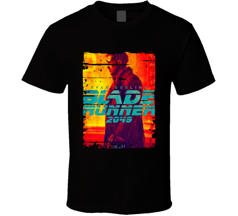 Blade Runner 2049 Poster Cool Film Worn Look Movie Fan T Shirt