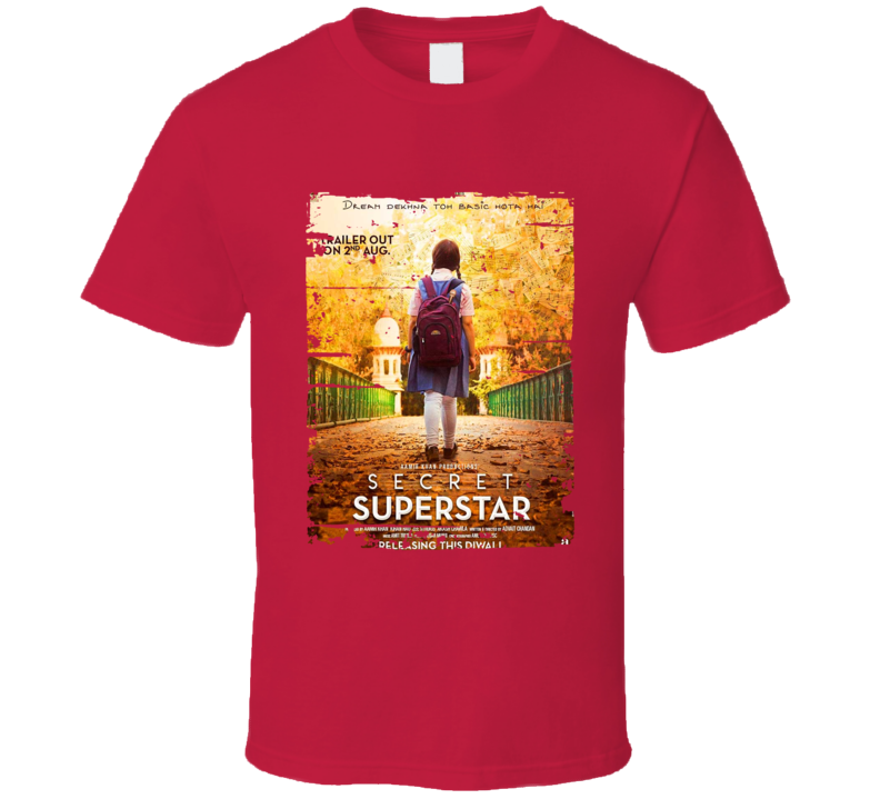 Secret Superstar Poster Cool Film Worn Look Movie Fan T Shirt