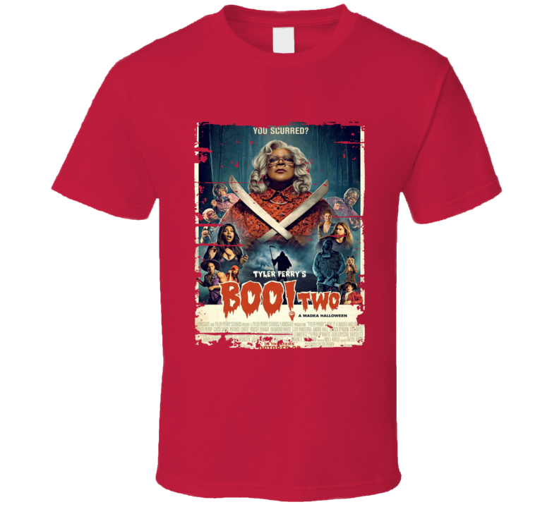 A Madea Halloween Poster Cool Film Worn Look Movie Fan T Shirt A Madea Halloween Poster Cool Film Worn Look Movie Fan T Shirt