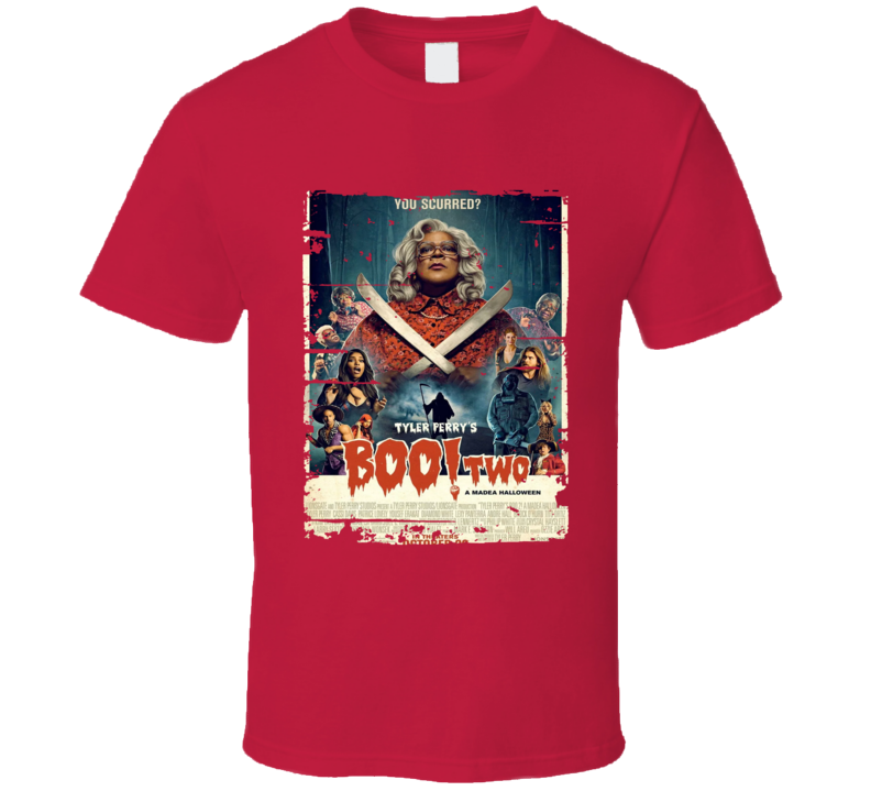 A Madea Halloween Poster Cool Film Worn Look Movie Fan T Shirt