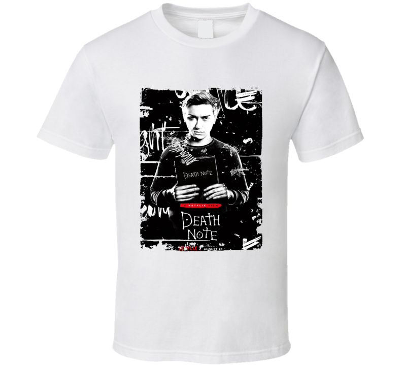 Death Note Poster Cool Film Worn Look Movie Fan T Shirt Death Note Poster Cool Film Worn Look Movie Fan T Shirt
