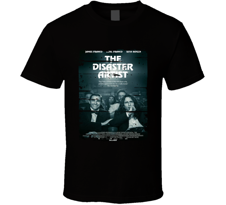 The Disaster Artist Poster Cool Film Worn Look Movie Fan T Shirt