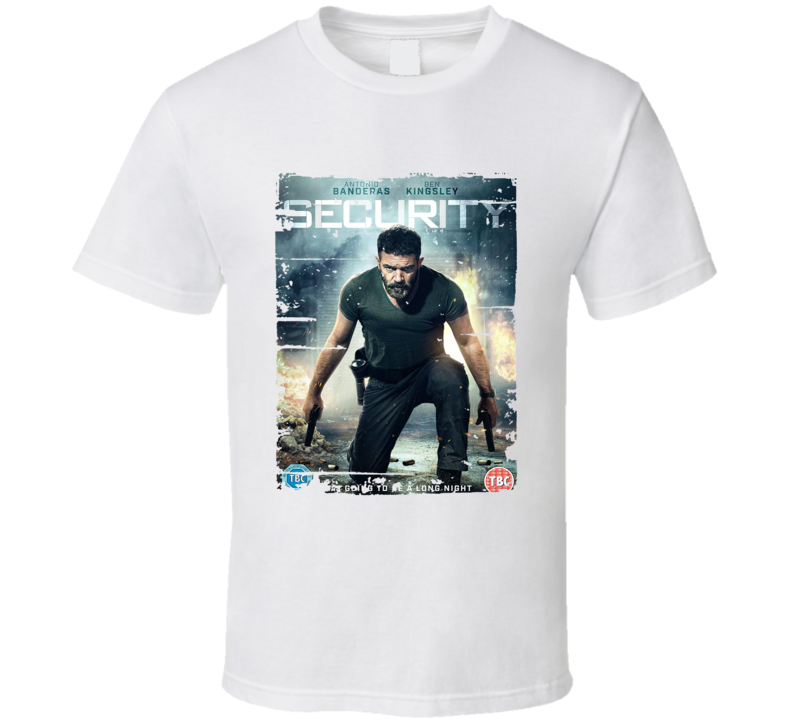 Security Poster Cool Film Worn Look Movie Fan T Shirt