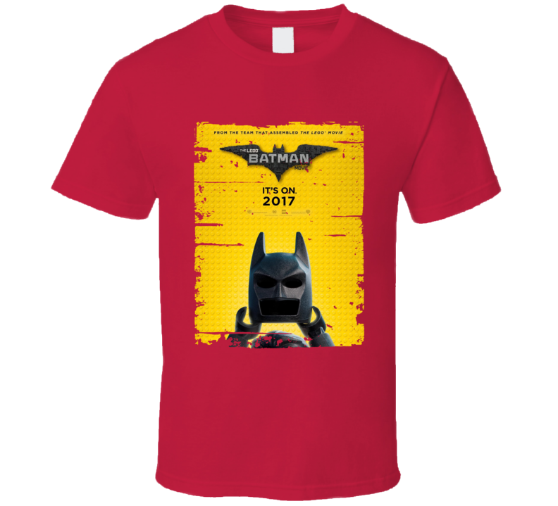 The Lego Batman Movie Poster Cool Film Worn Look Movie Fan T Shirt The Lego Batman Movie Poster Cool Film Worn Look Movie Fan T Shirt