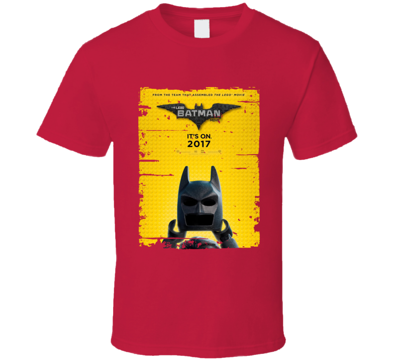 The Lego Batman Movie Poster Cool Film Worn Look Movie Fan T Shirt