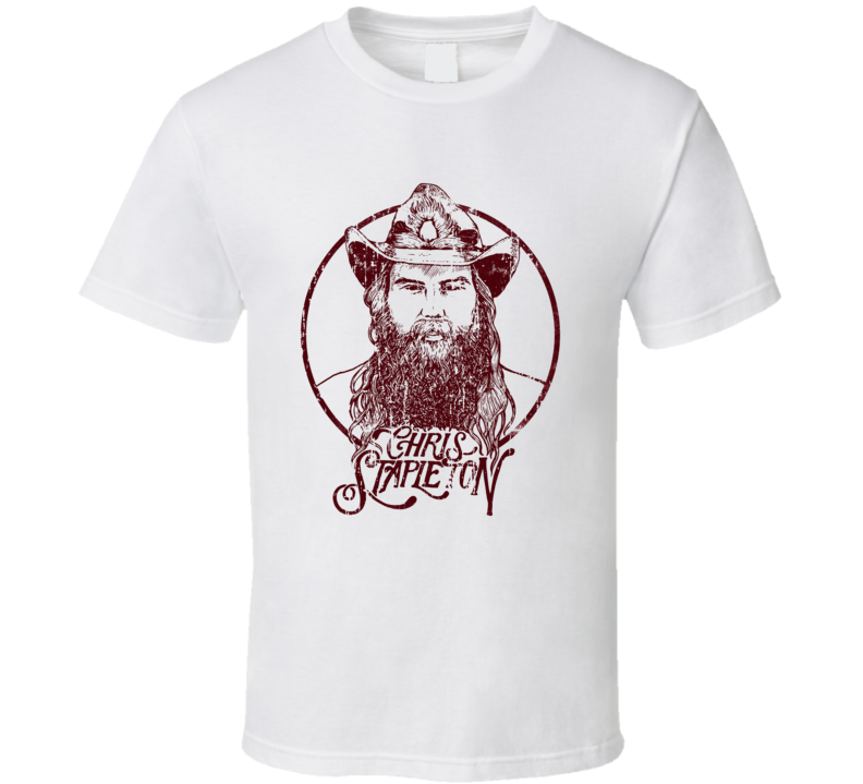 Chris Stapleton Traveller Album Worn Look Music T Shirt