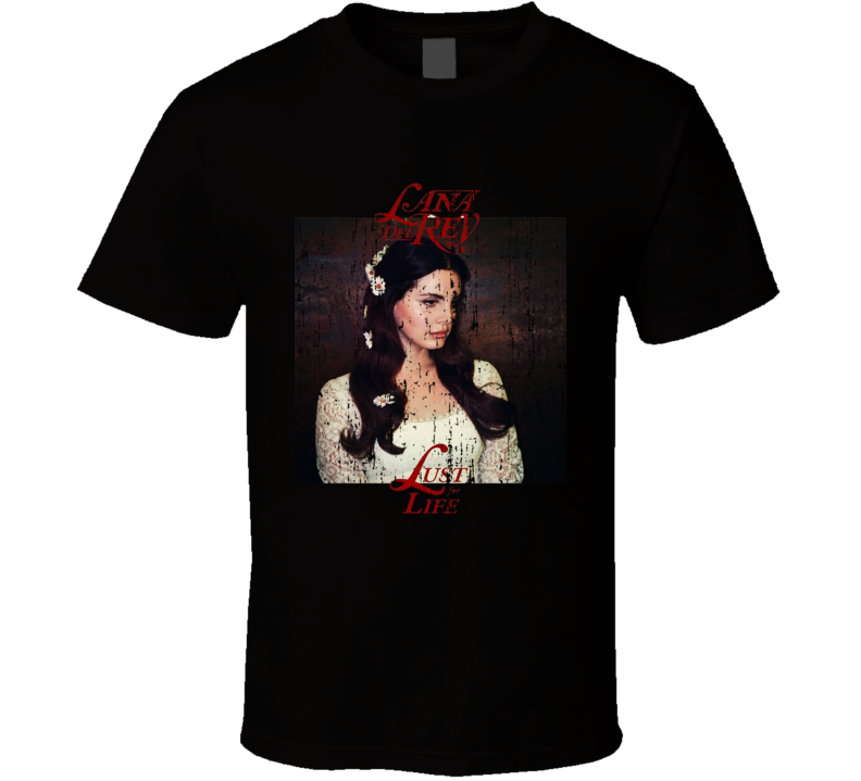 Lana Del Rey Lust For Life Album Worn Look Music T Shirt