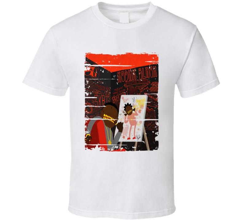 Kodak Black Painting Pictures Album Worn Look Music T Shirt Kodak Black Painting Pictures Album Worn Look Music T Shirt