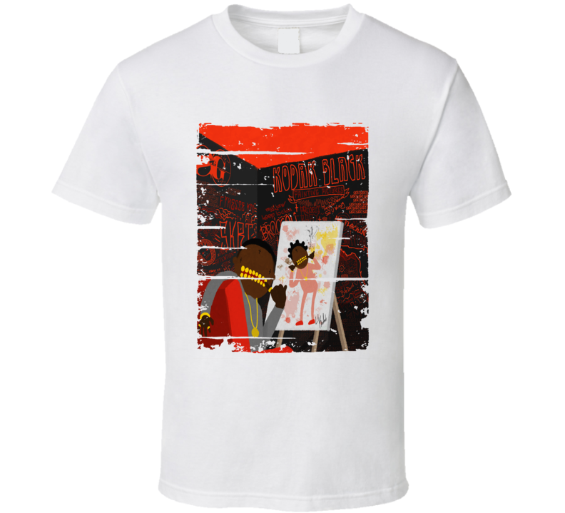 Kodak Black Painting Pictures Album Worn Look Music T Shirt