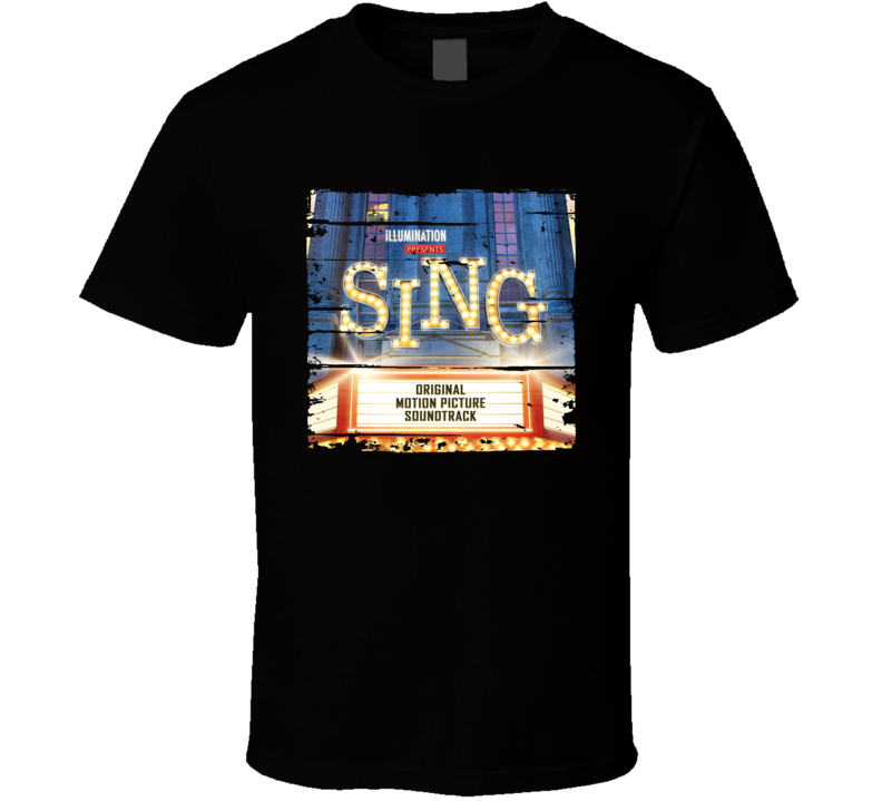 Soundtrack Sing Album Worn Look Music T Shirt Soundtrack Sing Album Worn Look Music T Shirt