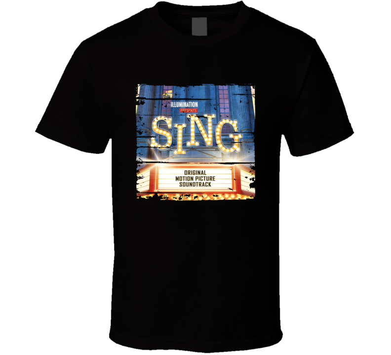 Soundtrack Sing Album Worn Look Music T Shirt