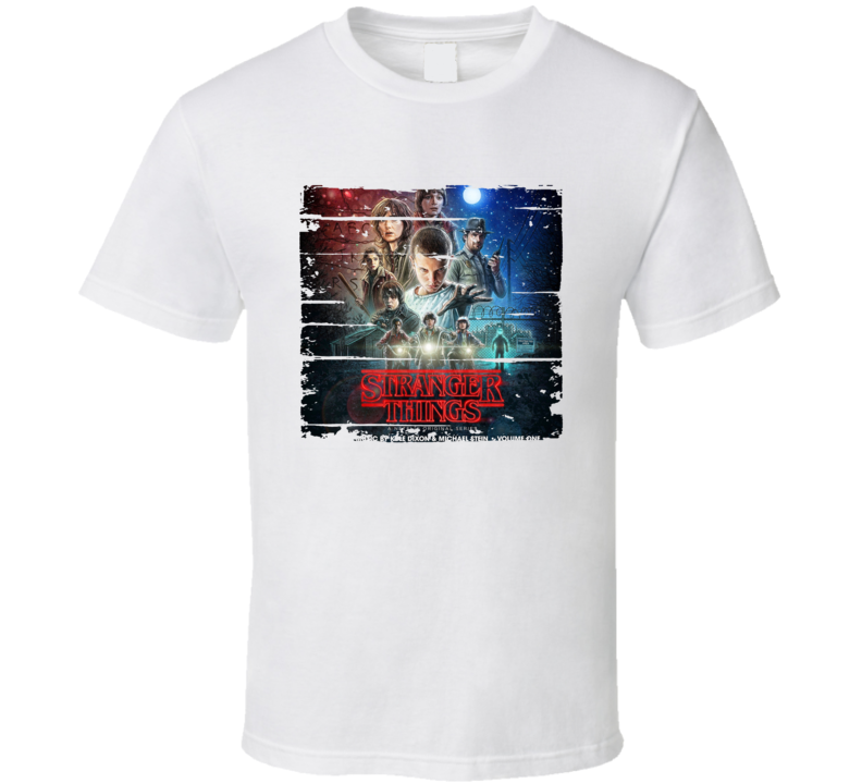 Soundtrack Stranger Things Volume One Album Worn Look Music T Shirt