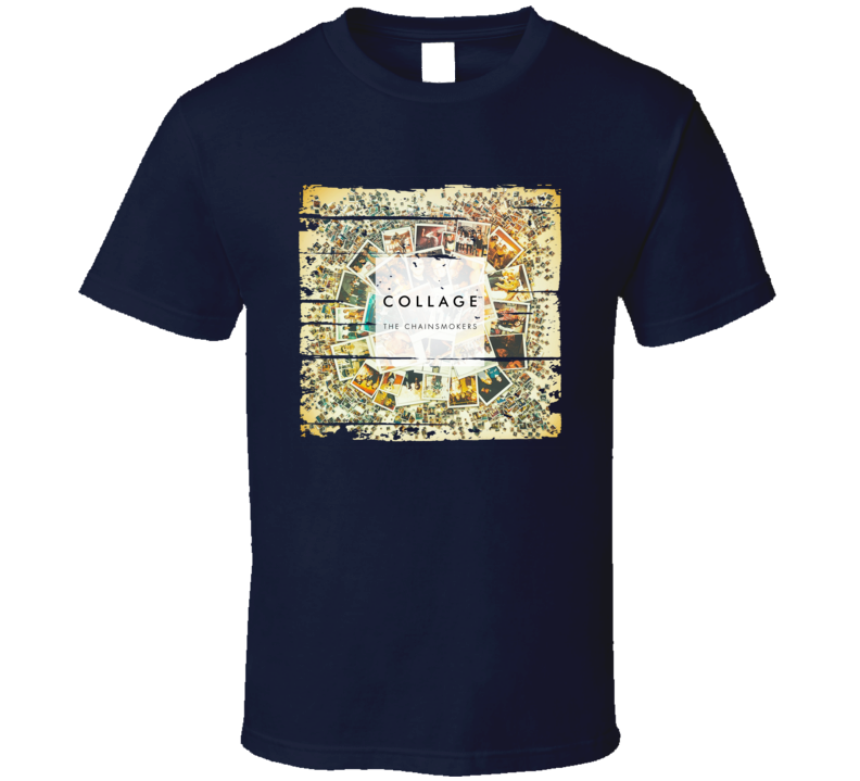 The Chainsmokers Collage (ep) Album Worn Look Music T Shirt