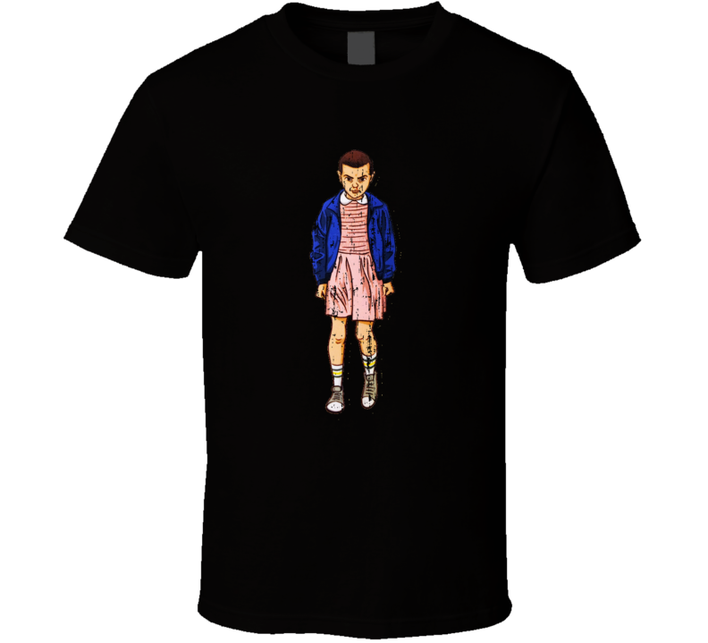 Stranger Things Tv Show Eleven Character Trending Worn Look T Shirt