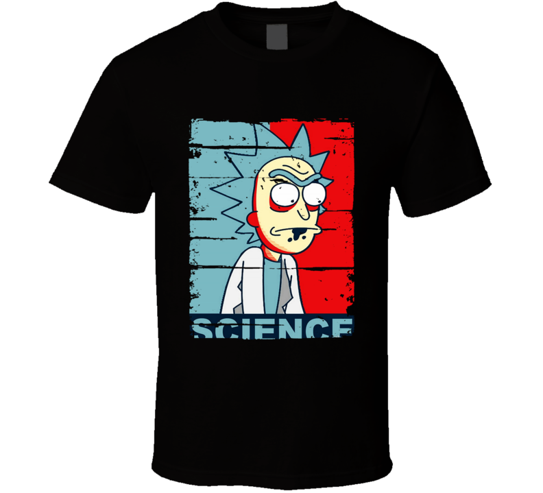 Science Rick And Morty Cartoon Anime Fan Worn Look Cool Trending T Shirt