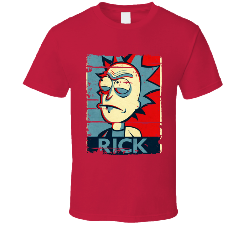 Rick And Morty Hope Poster Cool Cartoon Worn Look Trending T Shirt Rick And Morty Hope Poster Cool Cartoon Worn Look Trending T Shirt
