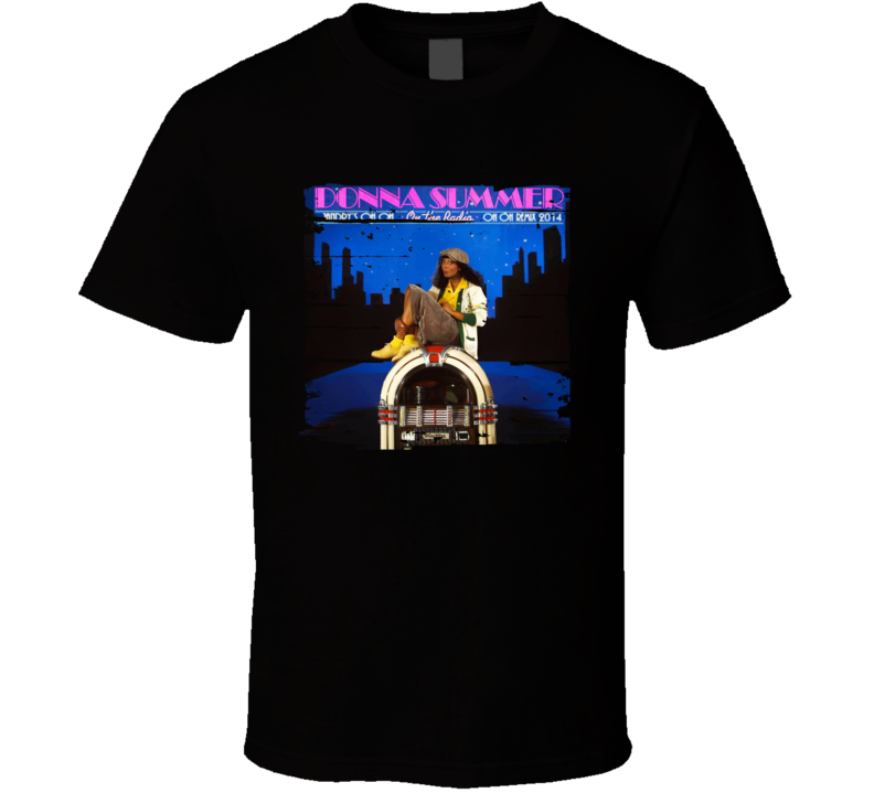 Donna Summer On The Radio Worn Look Vintage Music T Shirt Donna Summer On The Radio Worn Look Vintage Music T Shirt