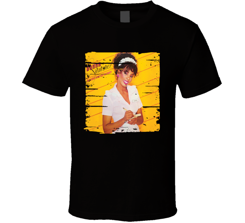 Donna Summer She Works Hard For The Money Worn Look Music T Shirt Donna Summer She Works Hard For The Money Worn Look Music T Shirt