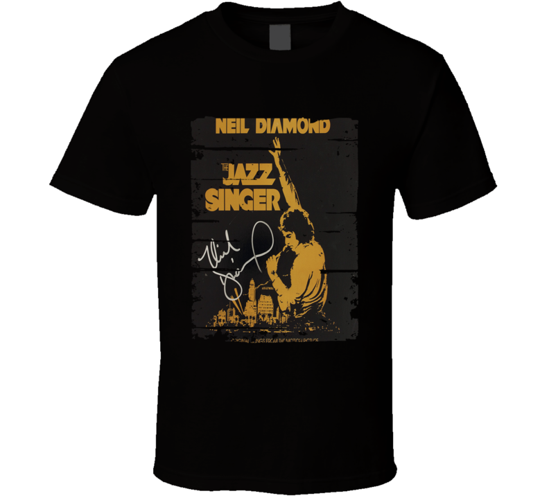 Neil Diamond The Jazz Ssnger Vinyl Worn Look Vintage Music T Shirt Neil Diamond The Jazz Ssnger Vinyl Worn Look Vintage Music T Shirt