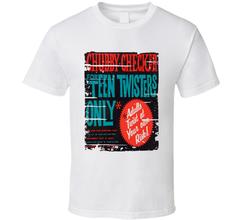 Chubby Checker For 'teen Twisters Only Worn Look Music T Shirt