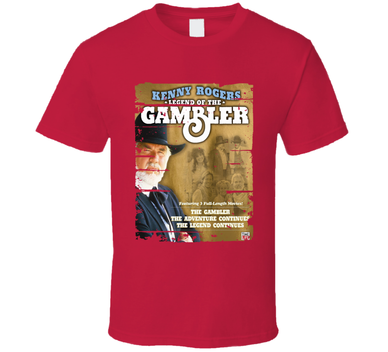 Kenny Rogers The Gambler Worn Look Cool Music T Shirt Kenny Rogers The Gambler Worn Look Cool Music T Shirt