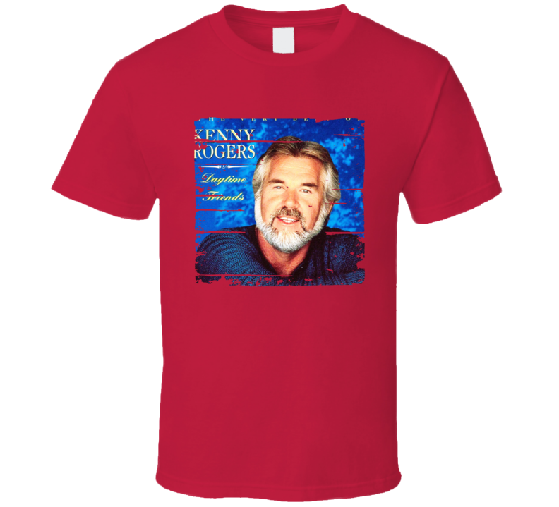 Kenny Rogers Daytime Friends Worn Look Cool Music T Shirt