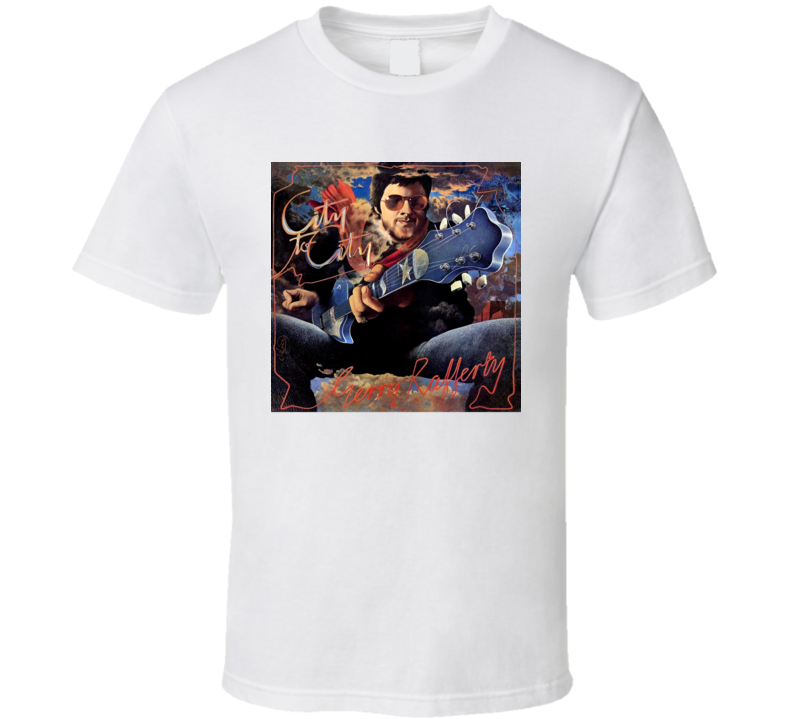 Gerry Rafferty City To City Album Cover T Shirt Gerry Rafferty City To City Album Cover T Shirt