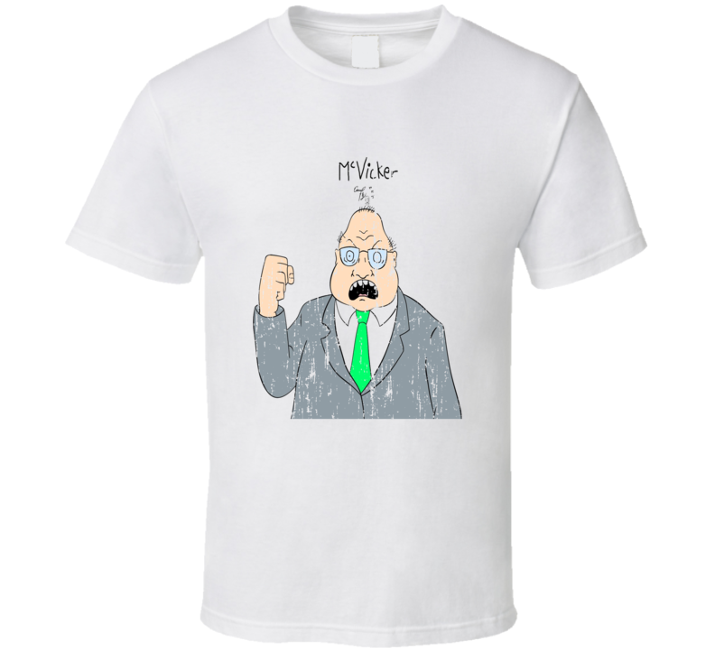 Principal Mcvicke Beavis  Butt-head Cartoon Character Worn Look T Shirt